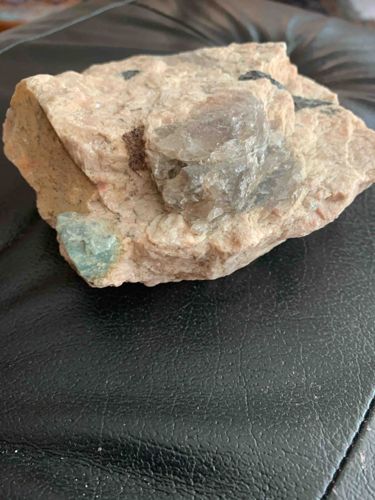 Mixed Mineral Specimen with Quartz and Green Mineral