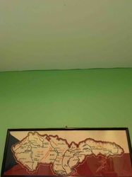 Framed Map of Czechoslovakia (Stylized)
