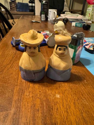 Vintage Anthropomorphic Ceramic Folk Art Clapper Bells