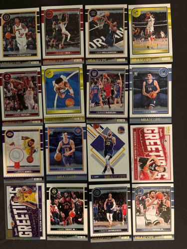 Collection of Panini NBA Hoops 2024-25 Basketball Trading Cards