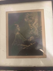 Religious/Allegorical Oil Painting by G. Naujok (1891)