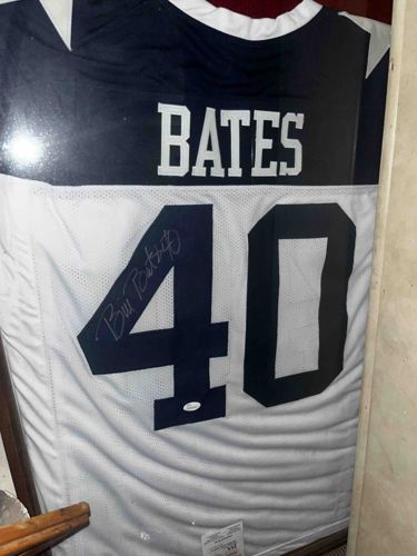 Bill Bates Autographed Dallas Cowboys #40 Football Jersey