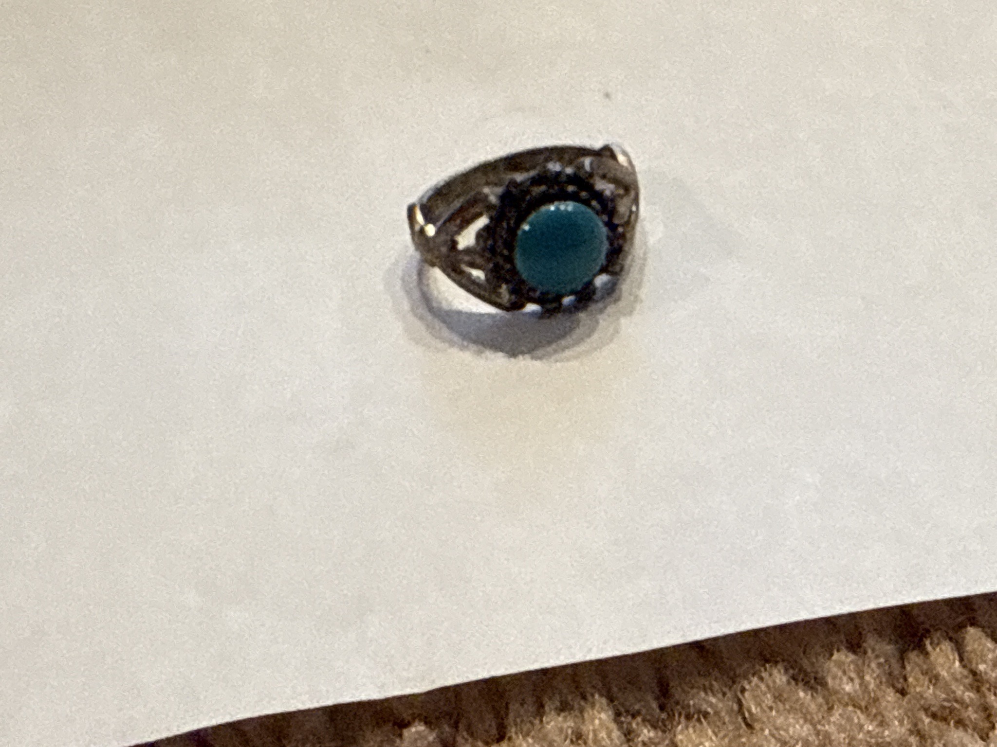 Submitted photo of Turquoise and silver ring