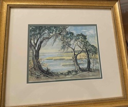 Lowcountry Marsh Scene Watercolor/Print by Elizabeth O'Neill Verner