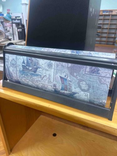 Antiqued Map Design Tissue Box Cover