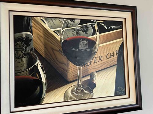 Well Stocked Cellar 'Silver Oak Cellars' Artist Proof Print