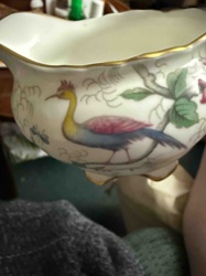 Porcelain Sauce Boat or Creamer in Chinoiserie Style