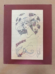 Erte Hand-Colored Print 'Sandy'