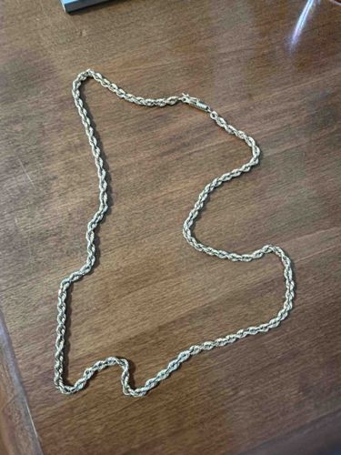 14k Yellow Gold Rope Chain Necklace