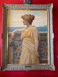 Framed Oil Painting: Lord Frederic Leighton's 'The Bathers'