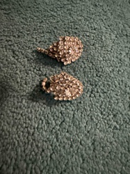 Vintage Rhinestone Clip-On Earrings