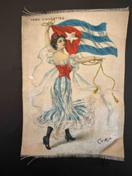 Nebo Cigarettes Silk Advertising Flag - 'Cuba' Design