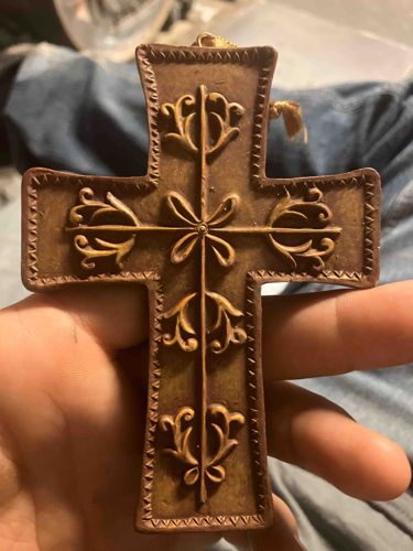 Decorative Floral Religious Cross
