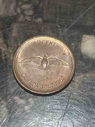 Canadian Centennial 1 Cent Coin