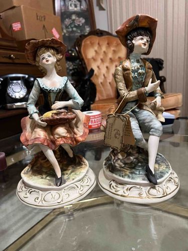 Porcelain Figurines of 18th Century Style Couple