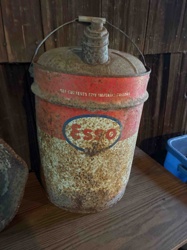 Vintage Esso 5 Imperial Gallon Oil Can