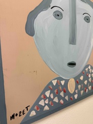 MOZET Abstract Portrait Painting