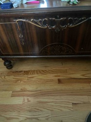 Ornate Vintage Wooden Storage Chest