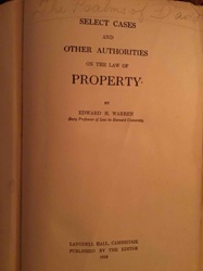 Select Cases and Other Authorities on the Law of Property by Edward H. Warren (1919)