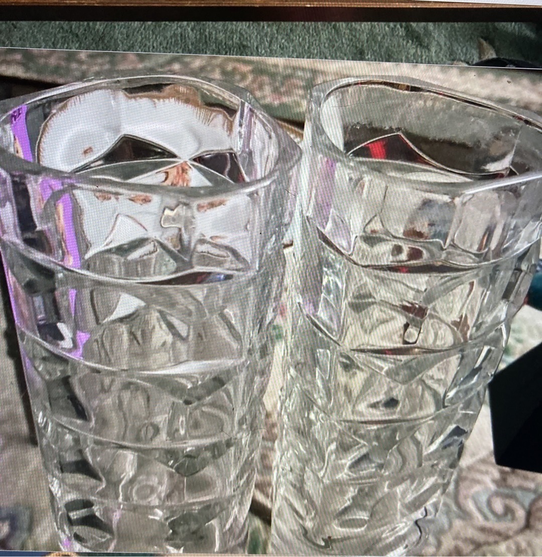 Submitted photo of Cut crystal vases