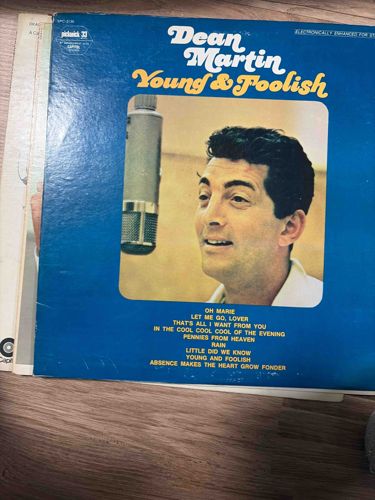 Dean Martin - Young & Foolish Vinyl Record (Pickwick/33 Records)