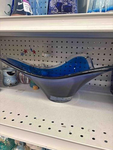 Murano-Style Art Glass Centerpiece Bowl