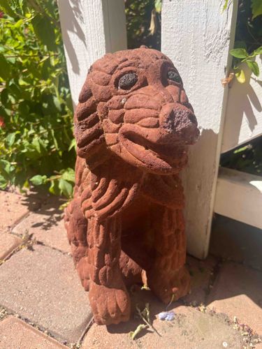 Terracotta Dog Garden Statue