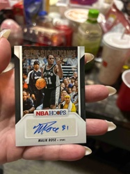 Malik Rose Autographed NBA Hoops Trading Card