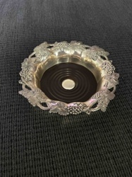 Grape and Vine Motif Wine Bottle Coaster/Caddy