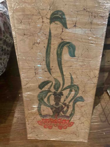 Batik Art Panel with Flute Player Motif