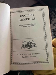 English Comedies Edited by John Gassner