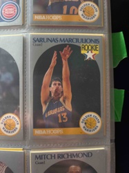 1989-90 NBA Hoops Sarunas Marciulionis Rookie Trading Card #159