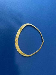 Gold Herringbone Chain Necklace