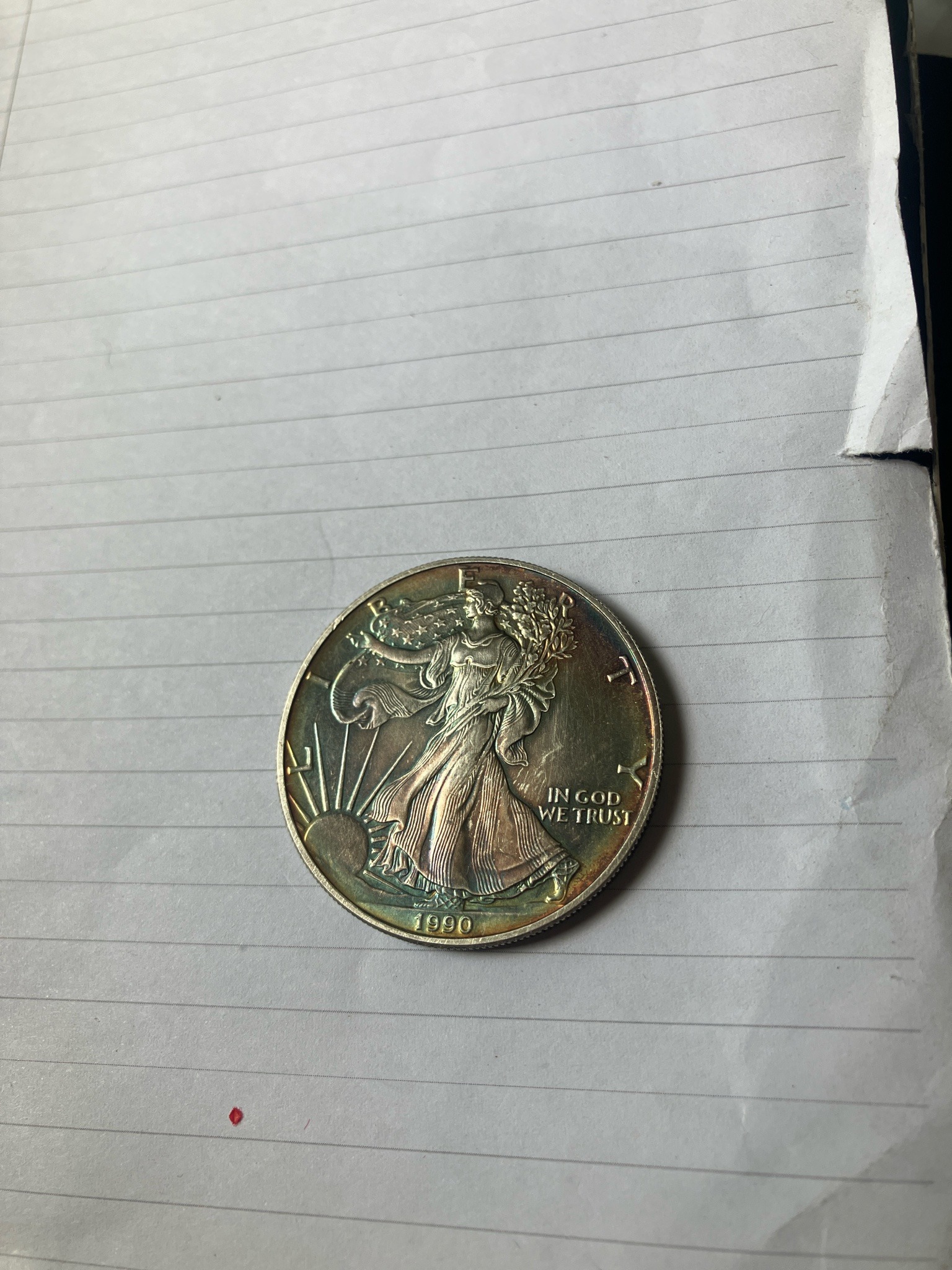 Submitted photo of American Eagle Silver Bullion Coin (unauthenticated)
