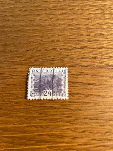 Austrian 24 Groschen Salzburg Postage Stamp