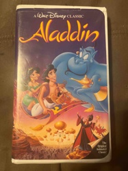 Disney's Aladdin VHS Tape, A Walt Disney Classic (The Original Animated Classic!)