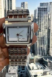 FUBU Men's Rectangular Analog Watch