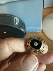 Vintage 10K Gold Black Onyx and Diamond Ring