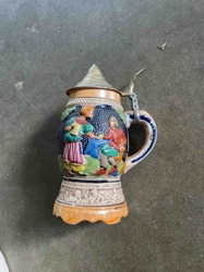Vintage German Character Stein