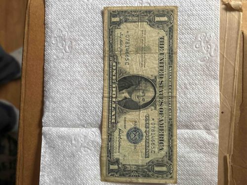 1957 United States One Dollar Silver Certificate Star Note