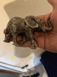 Italian 925 Sterling Silver Elephant Figurine