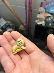 Carved Lion Figurine