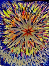 Abstract Burst Painting