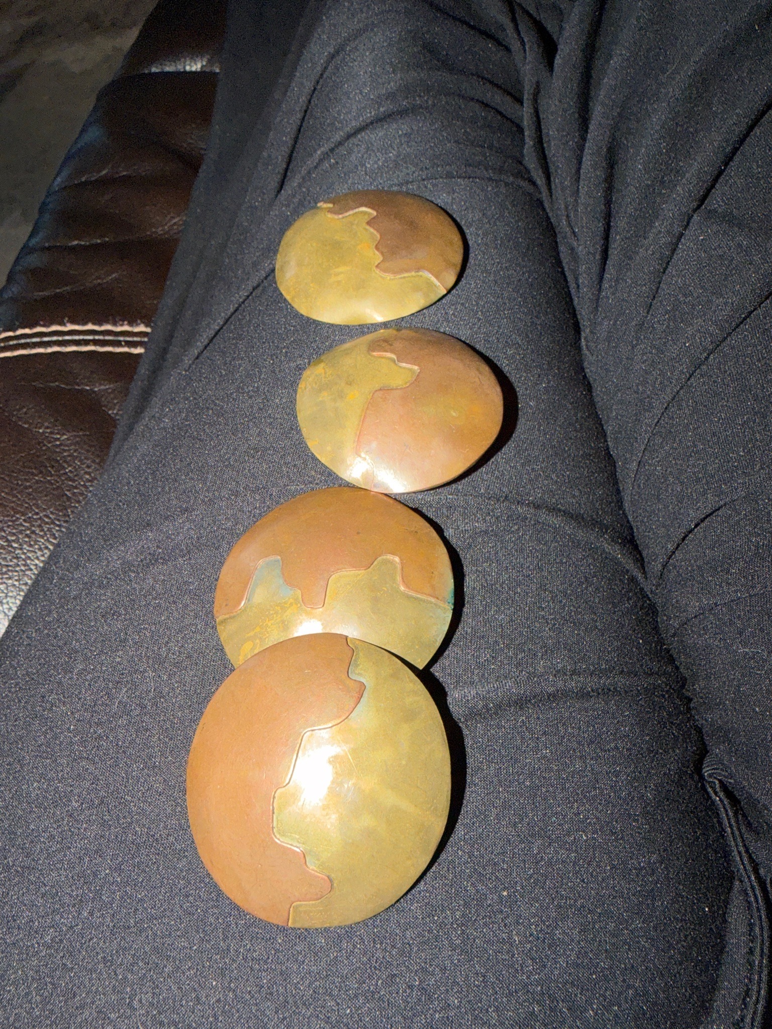 Submitted photo of Mixed metal domed decorative objects