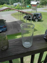 Clear Glass Drinking Tumbler with Fluted Design