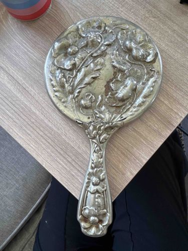 Art Nouveau Ornate Hand Mirror
