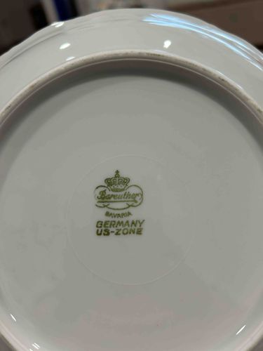 Bareuther Bavaria Germany US-Zone Porcelain Plate
