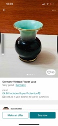 Germany Vintage Flower Vase