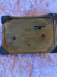 Music Box Underside with Winding Mechanism