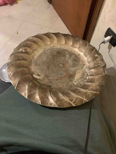 Vintage Silver-Plated Fluted Service Tray